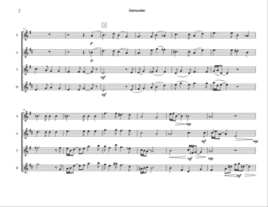 Intersecciones Brass Ensemble scores gallery preview page 3