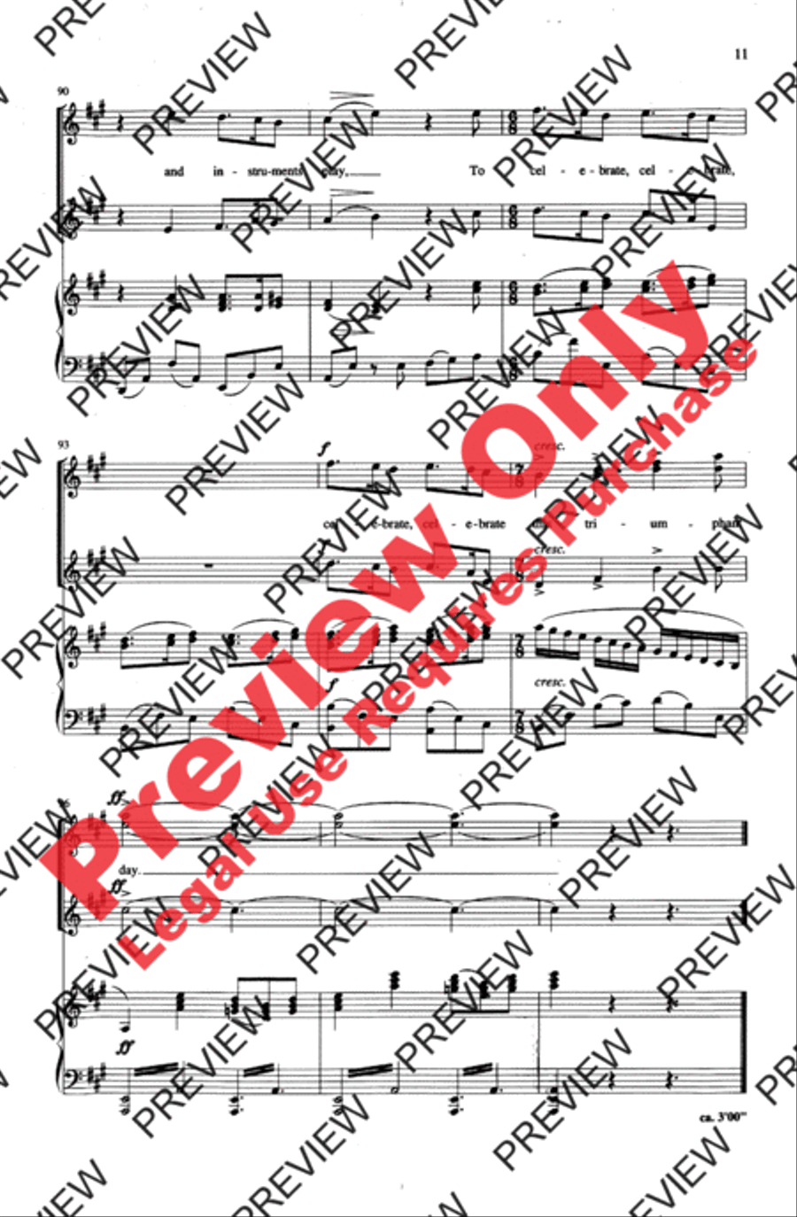 Come, Ye Makers of Song Women's Choir scores gallery preview page 11