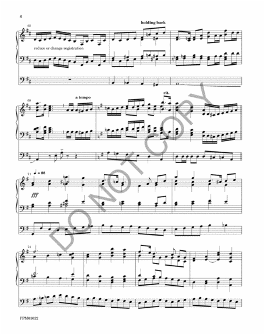 Festival March Organ scores gallery preview page 9