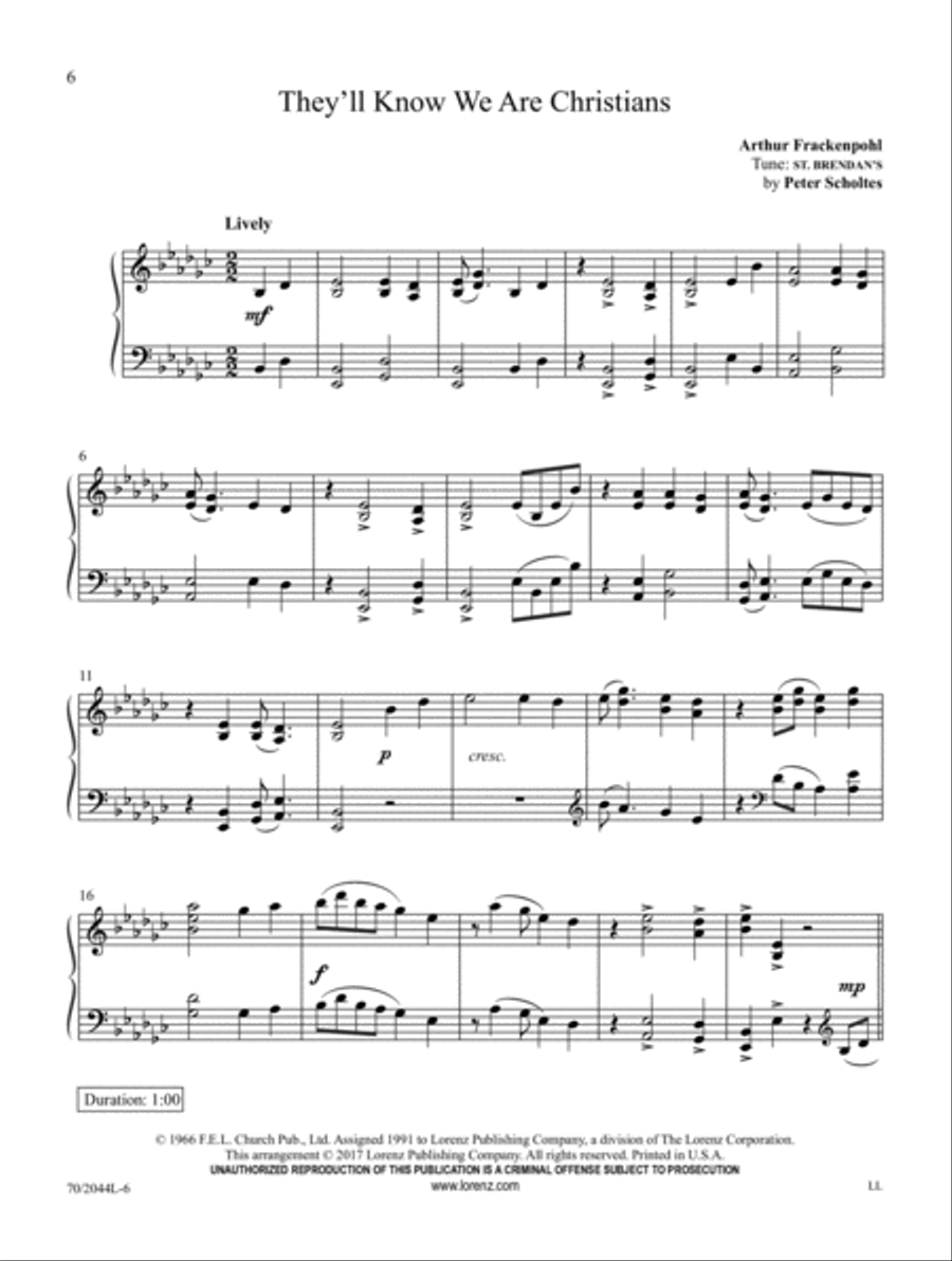 Pentatonic Hymn Settings (Digital Delivery) Organ scores gallery preview page 4