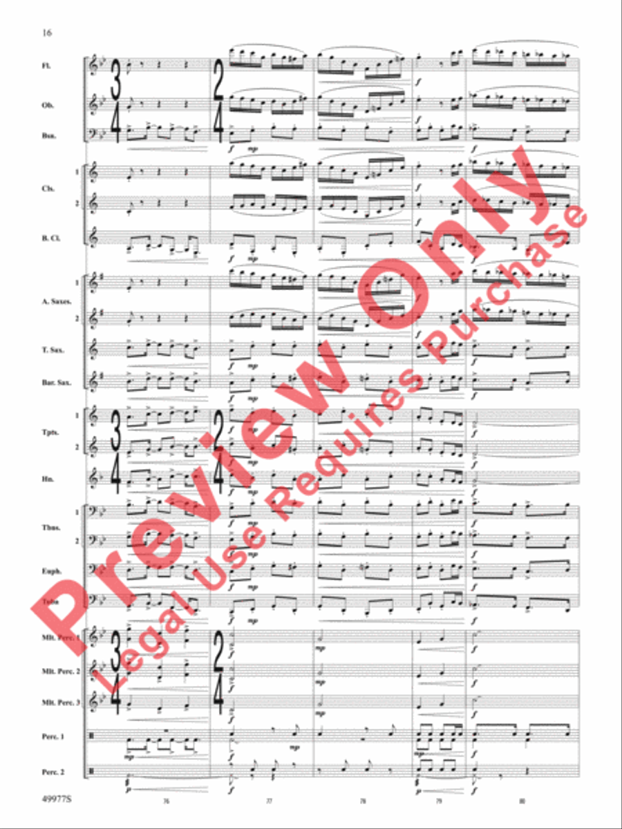 Tha Mi Sgìth Concert Band scores gallery preview page 17