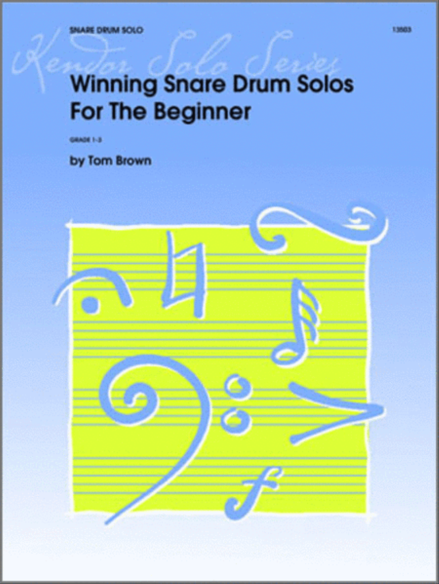 Winning Snare Drum Solos For The Beginner Snare Drum scores gallery preview page 1