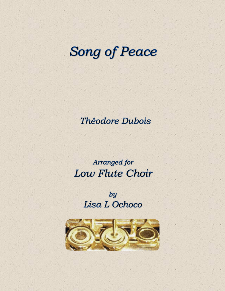 Song of Peace for Low Flute Choir Flute Choir scores gallery preview page 1
