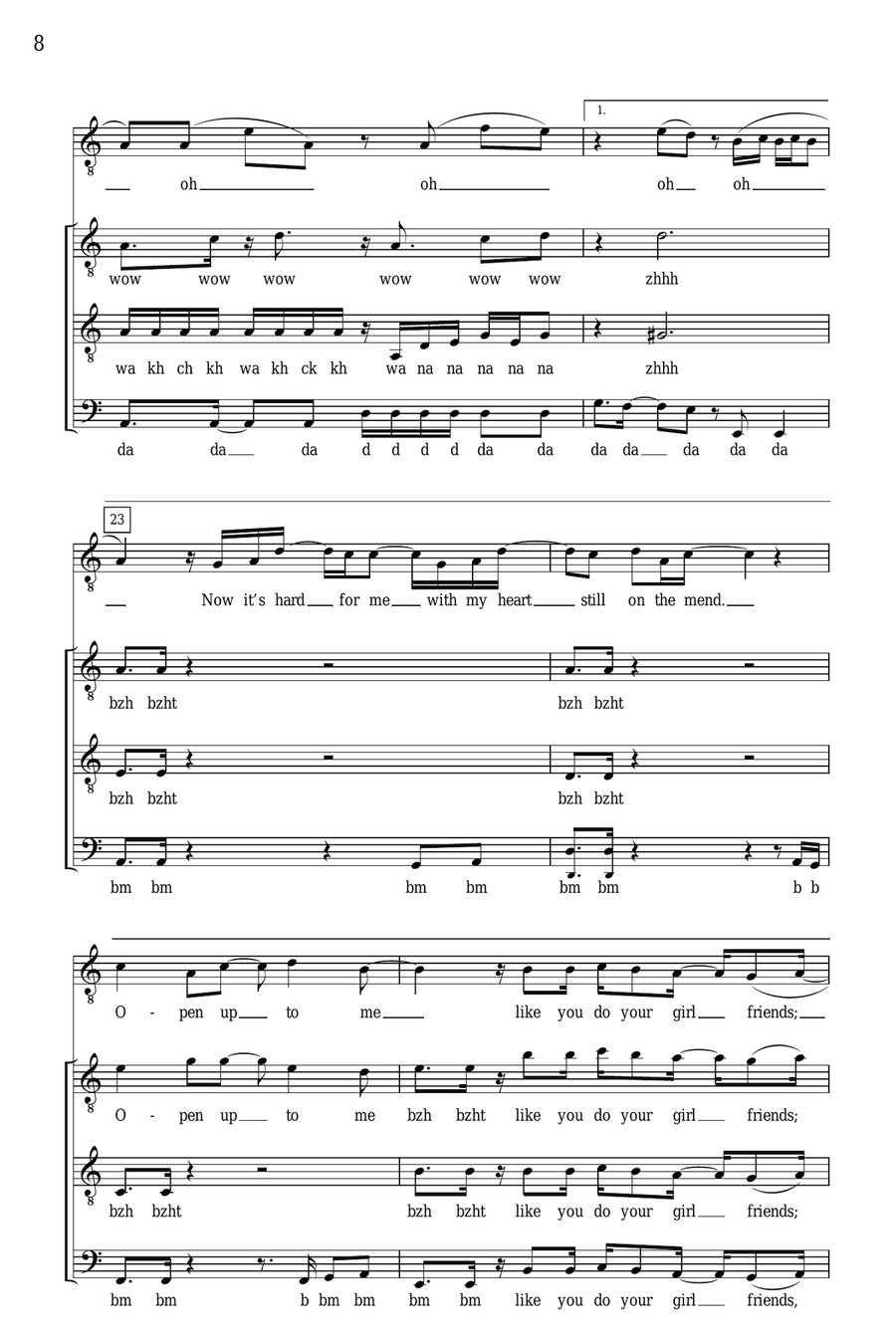 Lonely No More TTBB scores gallery preview page 6
