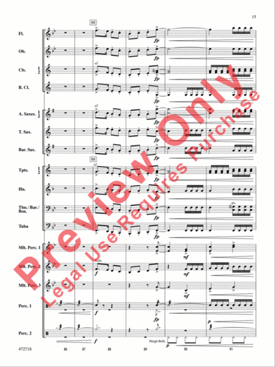'Tis the Season 'Tis the Season Concert Band scores gallery preview page 16