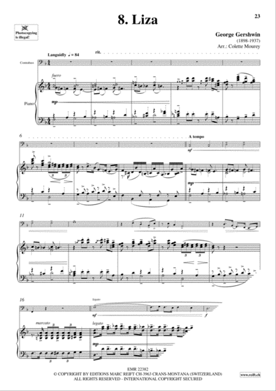 Gershwin 20 Greatest Hits Double Bass scores gallery preview page 10