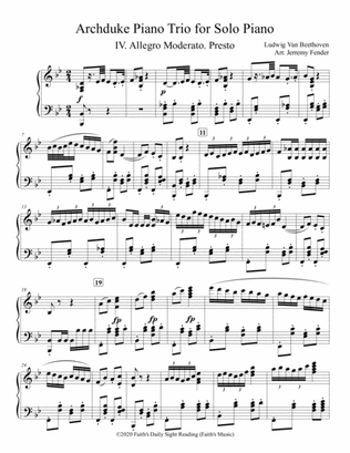 Archduke Piano Trio Mvt 4