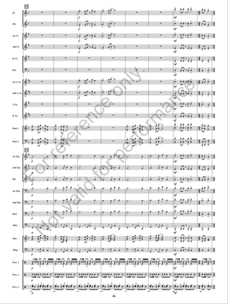Judy Plays The Tuba, Johnny Plays The Flute Concert Band scores gallery preview page 8