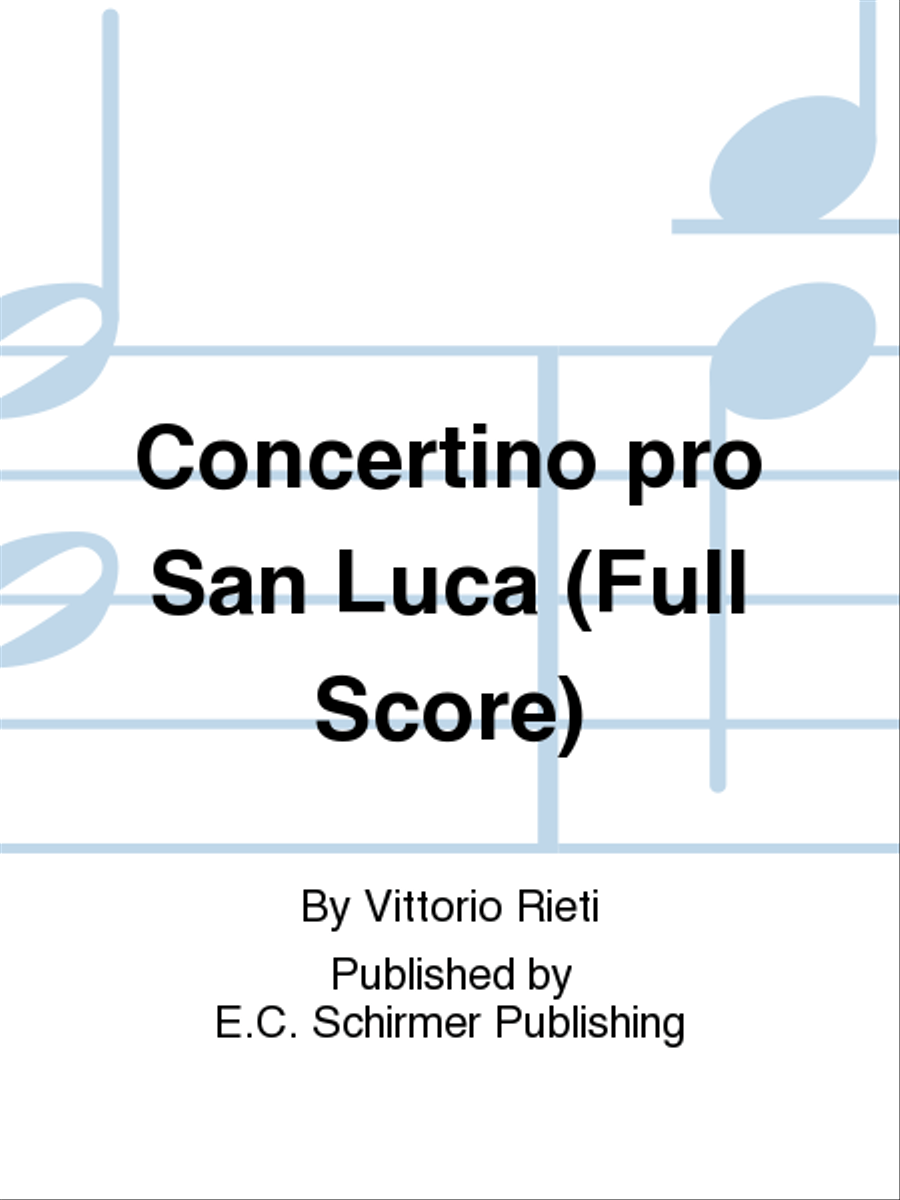 Concertino pro San Luca Chamber Orchestra scores gallery preview page 1