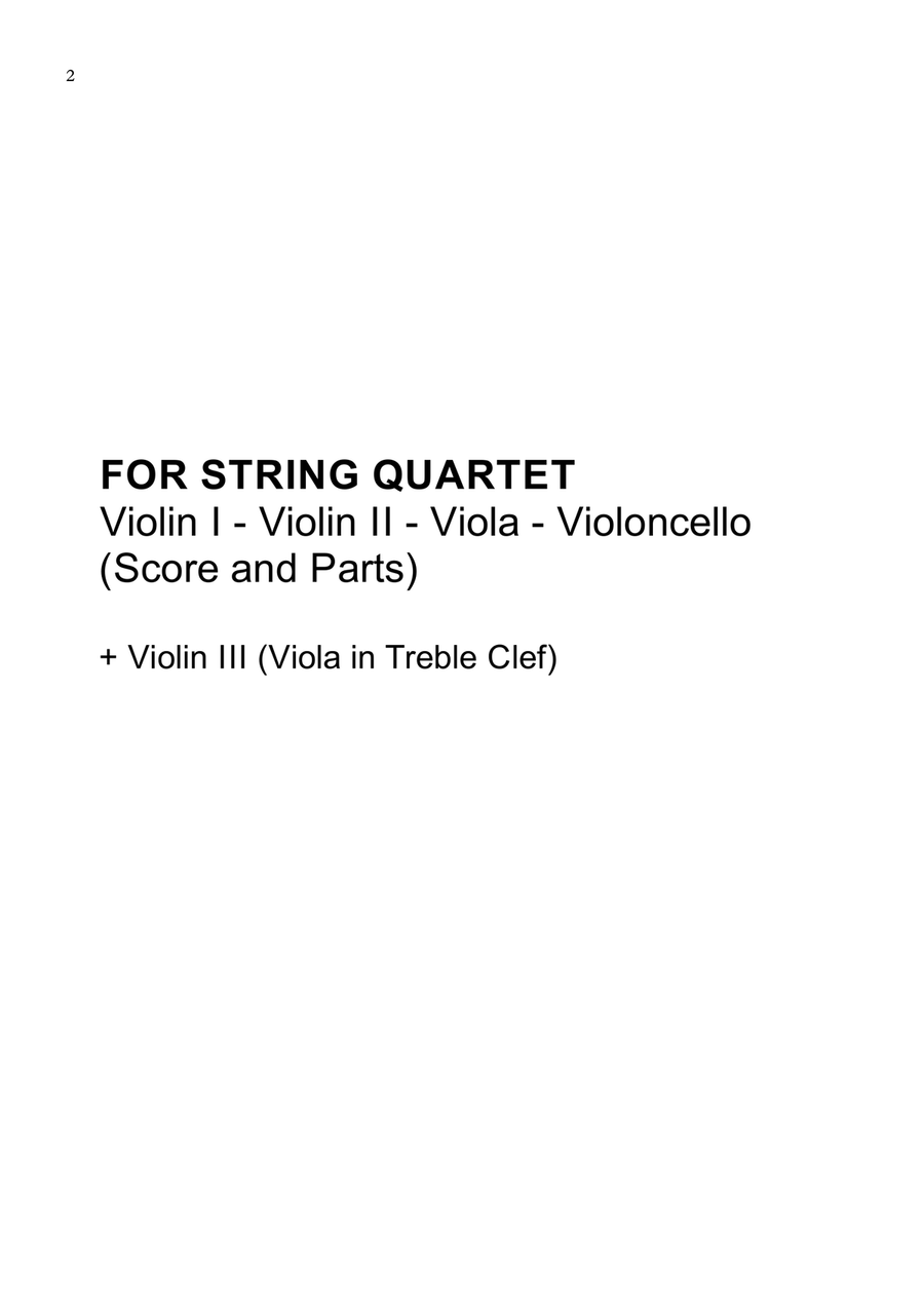 November Rain String Quartet scores gallery preview page 2
