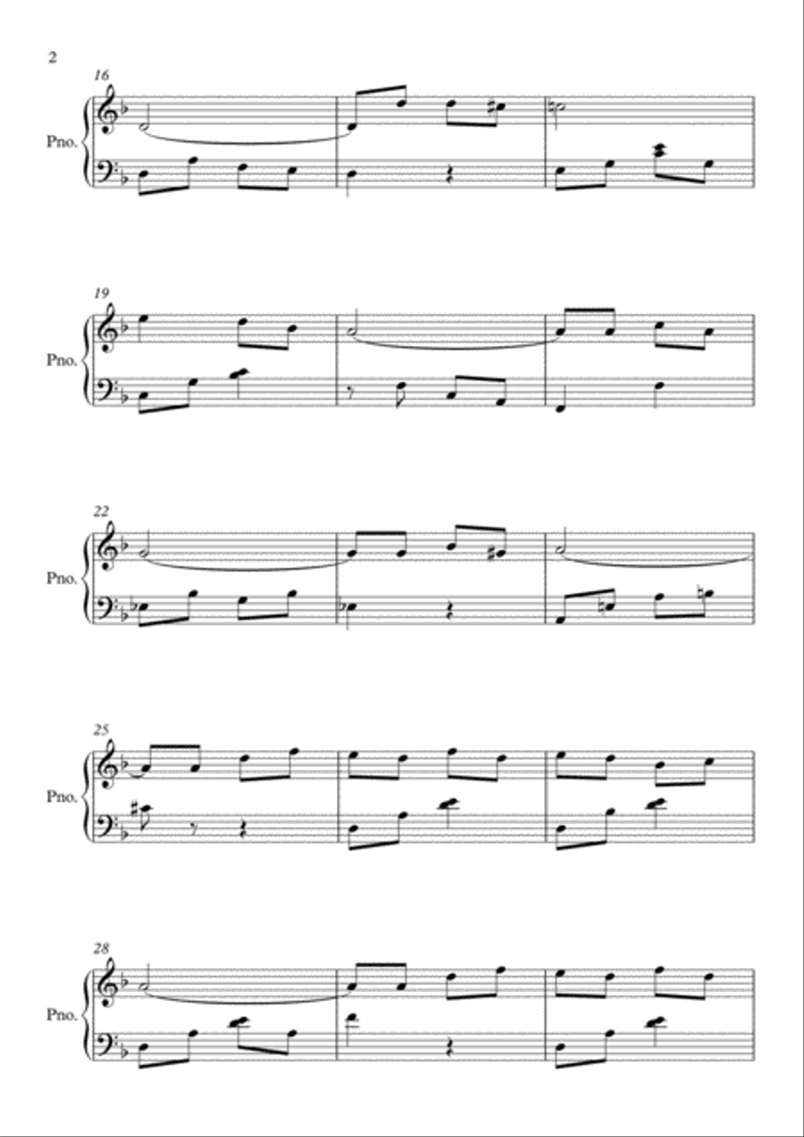 Love Theme From The Godfather III Piano Solo scores gallery preview page 2