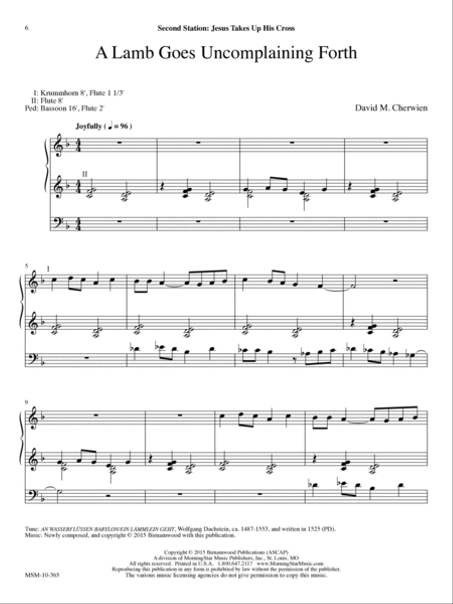Good Friday Reflections Organ scores gallery preview page 6