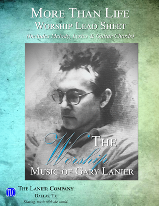 Book cover for MORE THAN LIFE, Lead Sheet (Includes melody, lyrics and chords)