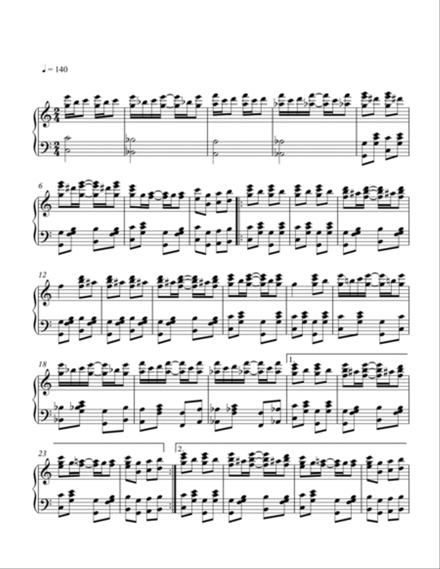 Gunpowder Rag Piano Solo scores gallery preview page 2