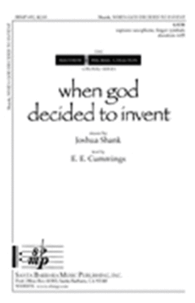 when god decided to invent - SATB Octavo image number null