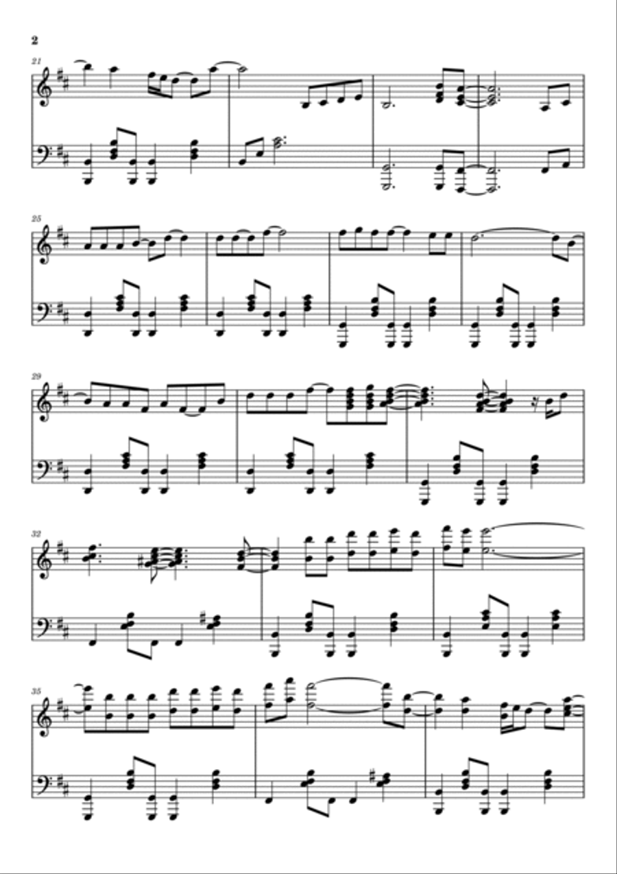 I Can't Tell You Why Piano Solo scores gallery preview page 2