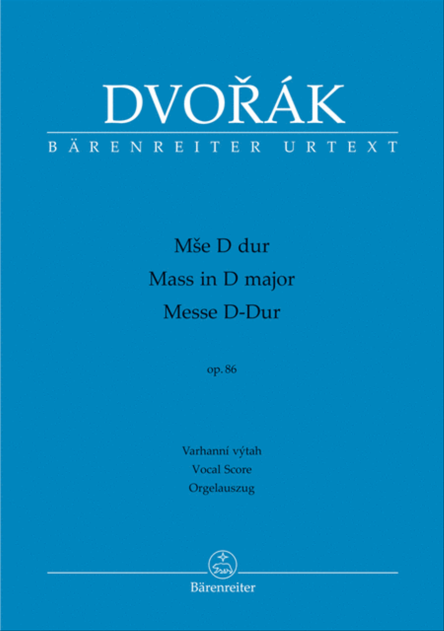 Mass in D major, op. 86 4-Part scores gallery preview page 1