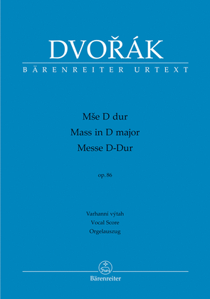 Book cover for Mass in D major, op. 86