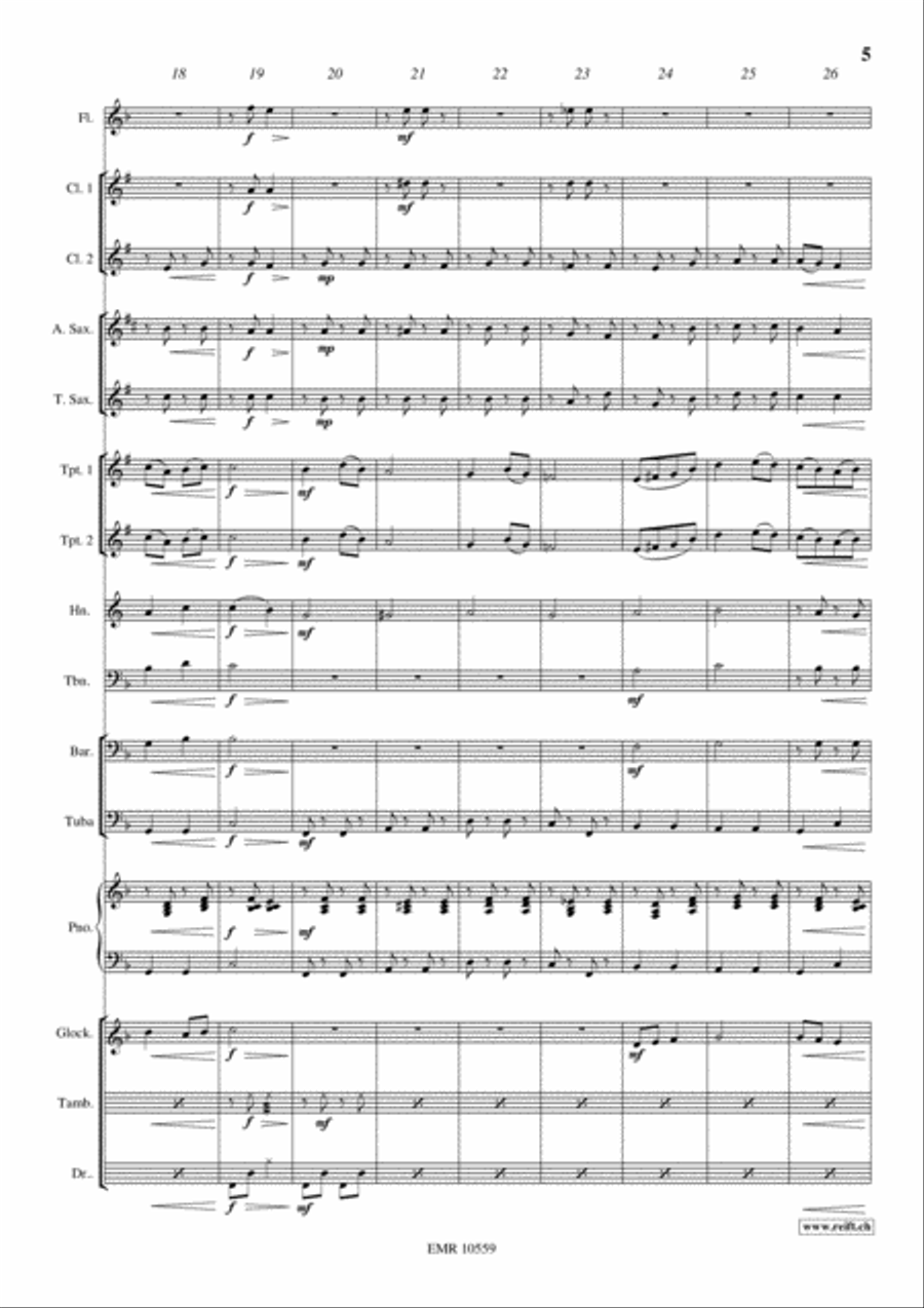Tea Time Concert Band scores gallery preview page 5