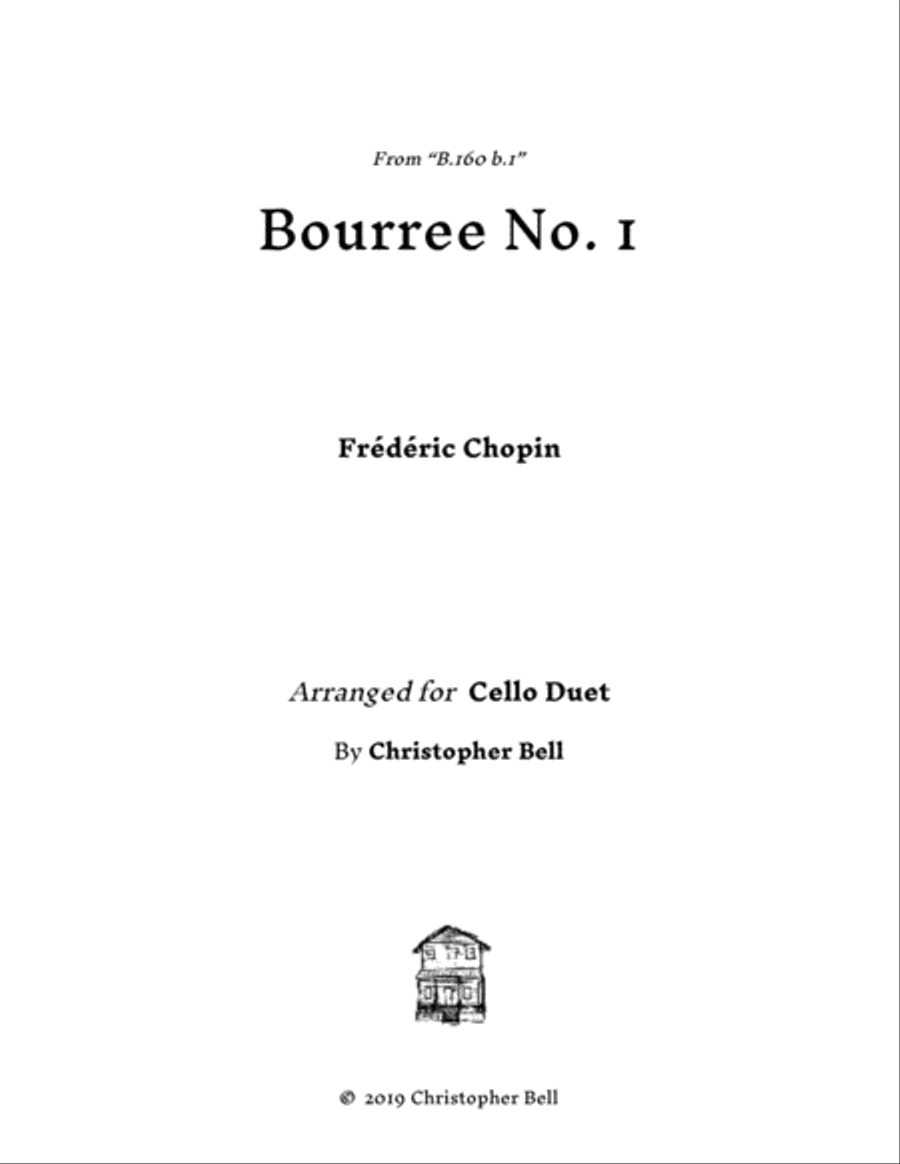 Chopin - Bourrée No.1 - Cello Duet String Duet scores gallery preview page 1
