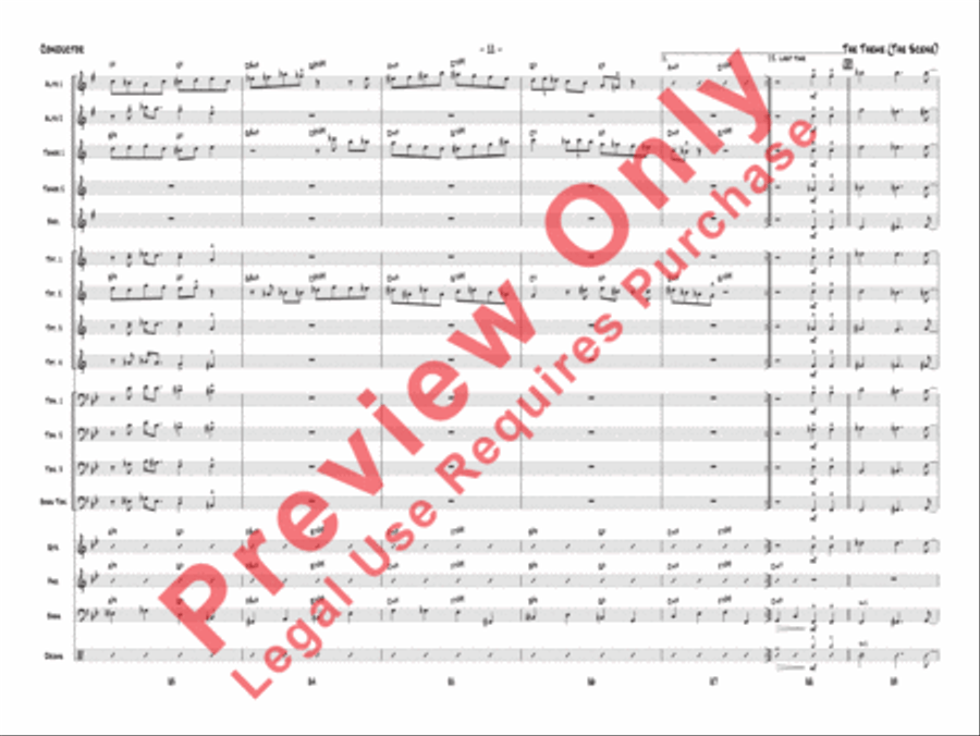The Theme (The Scene) Jazz Ensemble scores gallery preview page 14