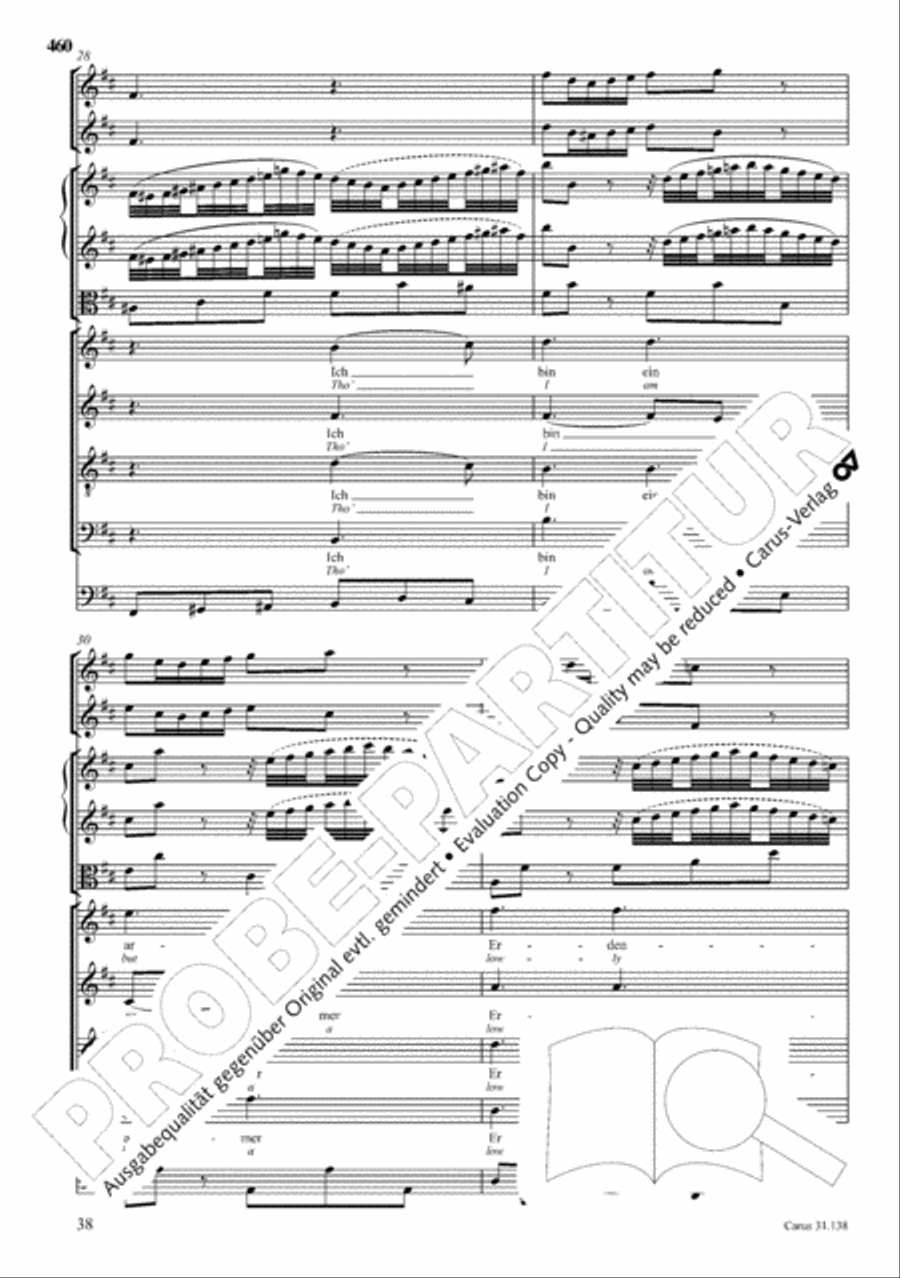 The Complete Sacred Vocal Works (Das geistliche Vokalwerk) Voice scores gallery preview page 461