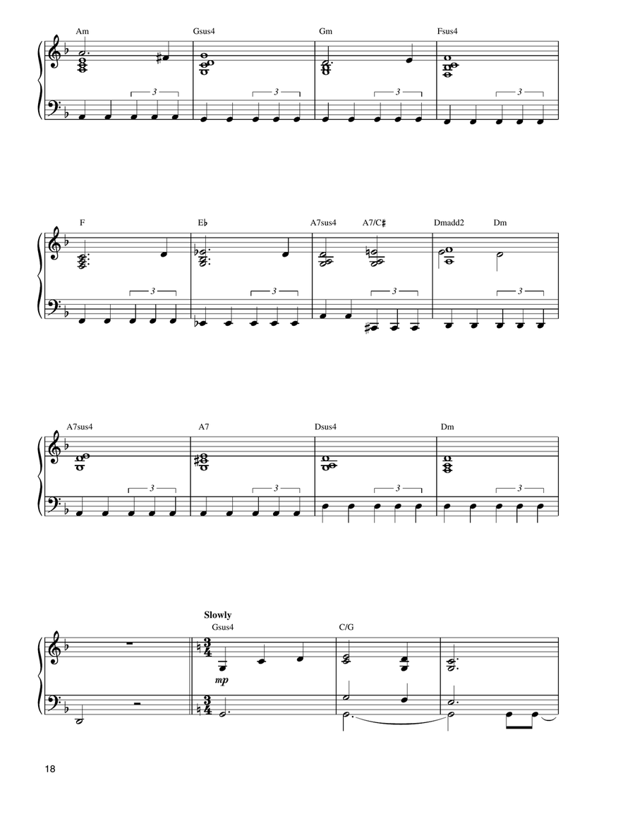 The Battle (from Gladiator) Piano Solo scores gallery preview page 2