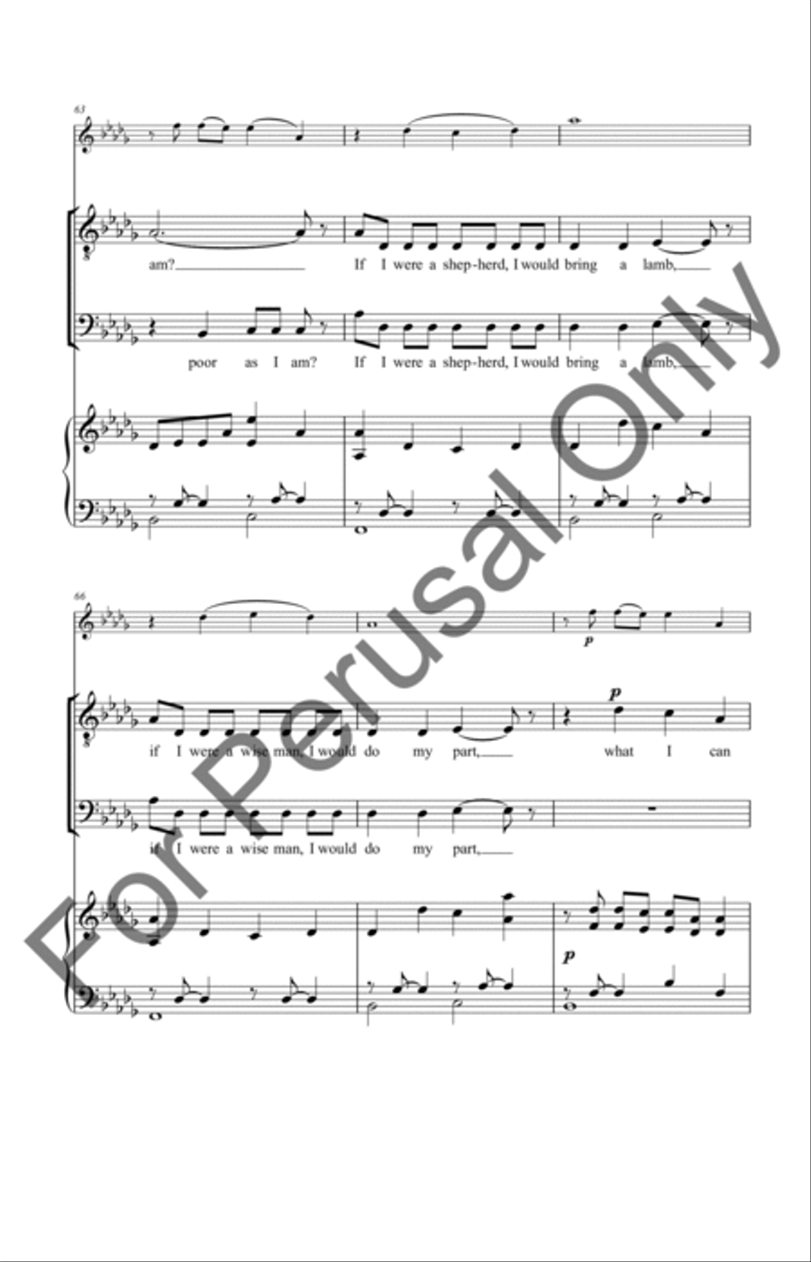In The Bleak Midwinter (Choral Score) TTBB scores gallery preview page 10