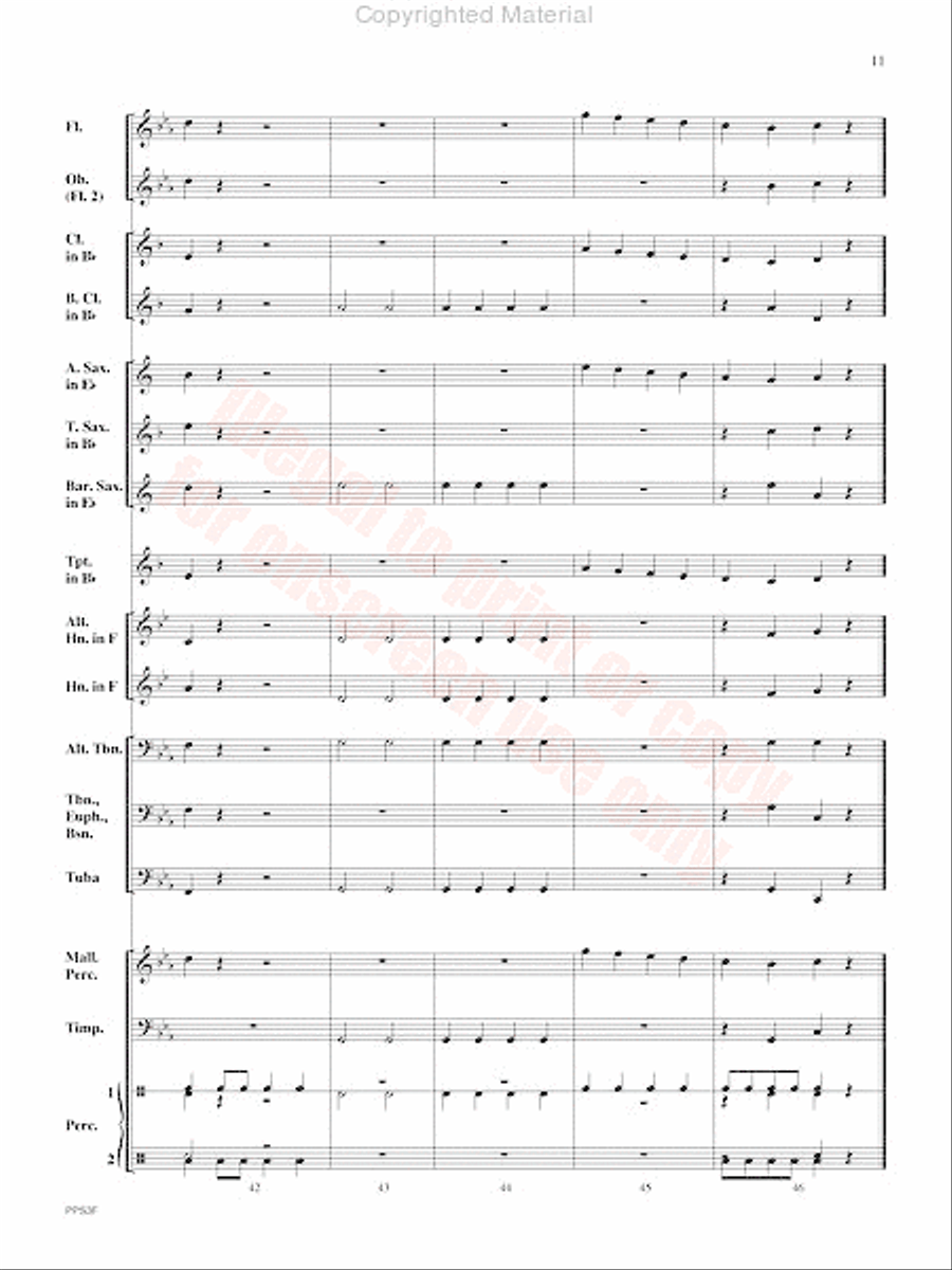 Inception Concert Band scores gallery preview page 12