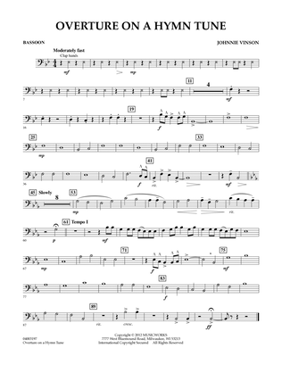Overture on a Hymn Tune - Bassoon
