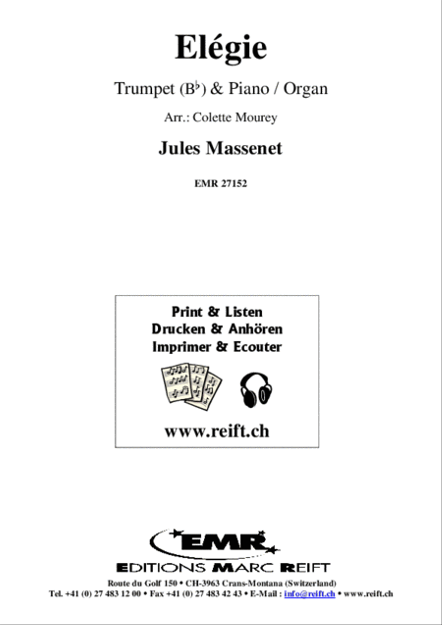 Elegie Trumpet Solo scores gallery preview page 2