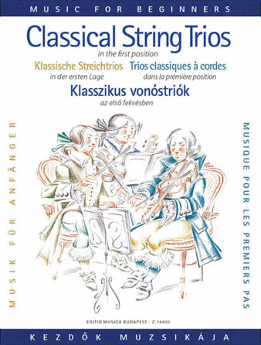 Classical Trio Music For Beginners (first Position) Vni, Vnii Or Va, Vc