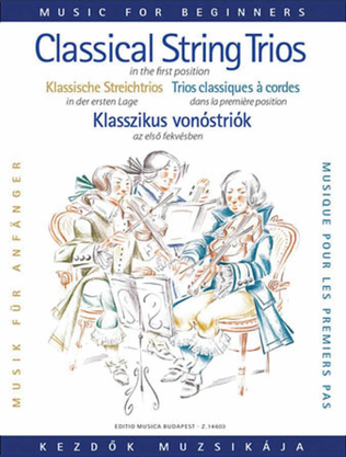 Book cover for Classical Trio Music for Beginners (First Position)