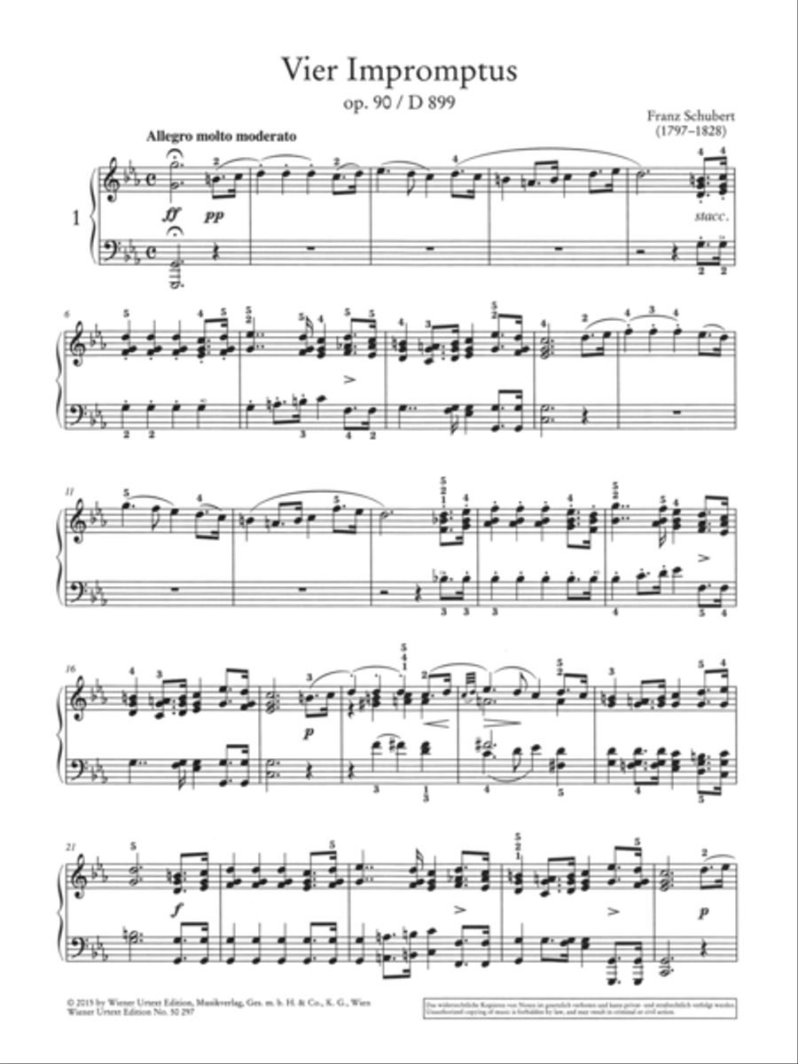 Impromptus, Moments Musicaux Chamber Music scores gallery preview page 2