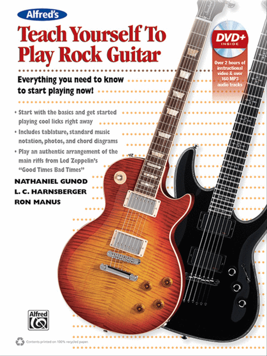 Alfred's Teach Yourself Rock Guitar Electric Guitar scores gallery preview page 1