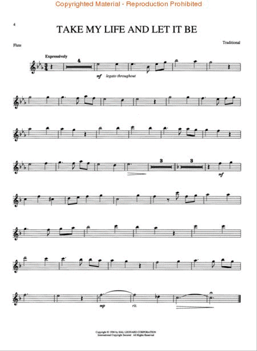 Hymns For The Master - Flute Flute Solo scores gallery preview page 3