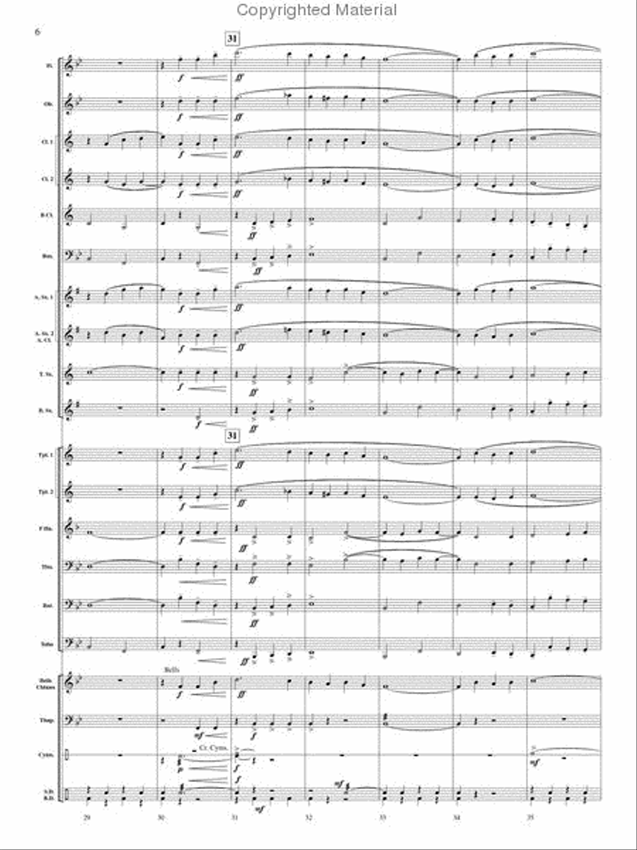 Swedish Hymn of Praise Concert Band scores gallery preview page 6