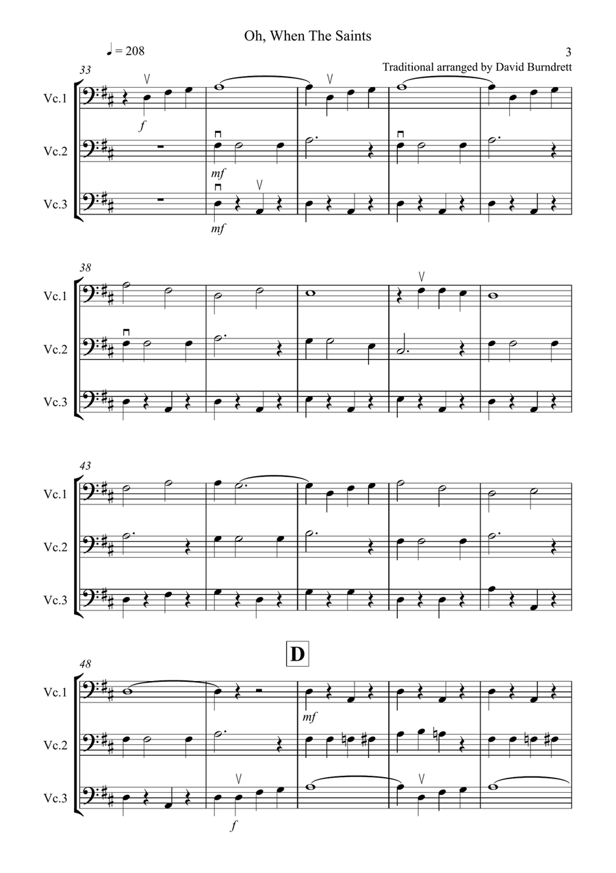 8 Easy Trios, for Cello Cello Solo scores gallery preview page 3