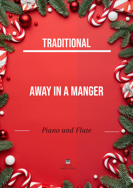 Traditional - Away In a Manger (Piano and Flute) with chords image number null
