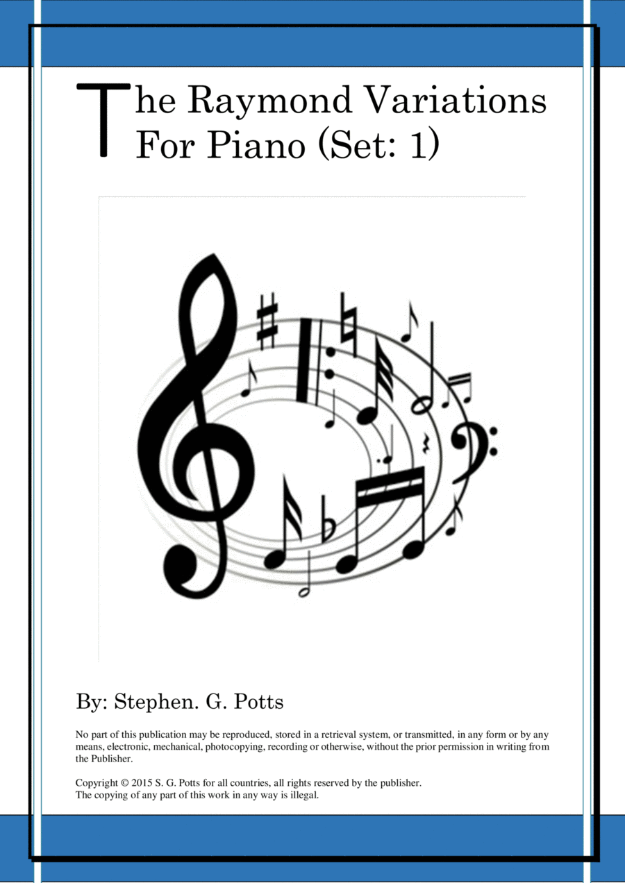 The Raymond Variations for Piano (Set 1) Piano Solo scores gallery preview page 1