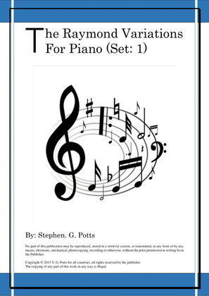Book cover for The Raymond Variations for Piano (Set 1)