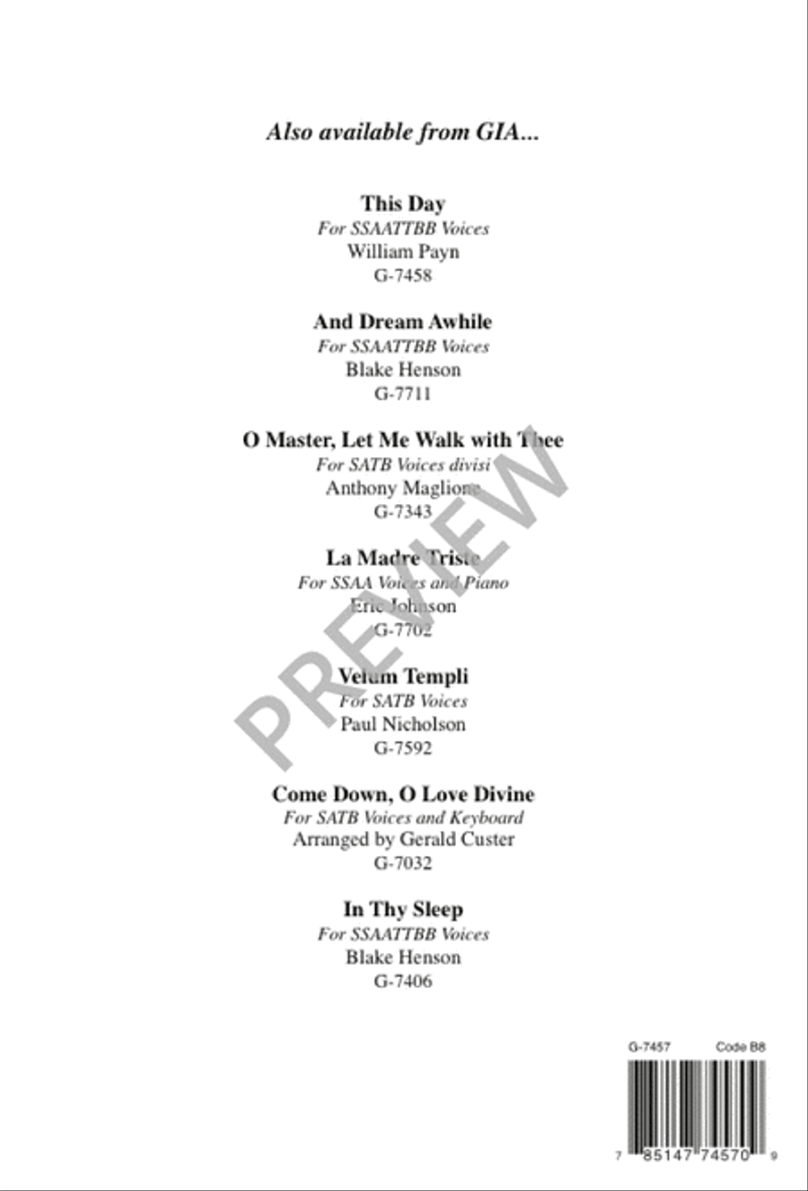 Lead Me On Lead Me On 4-Part scores gallery preview page 8