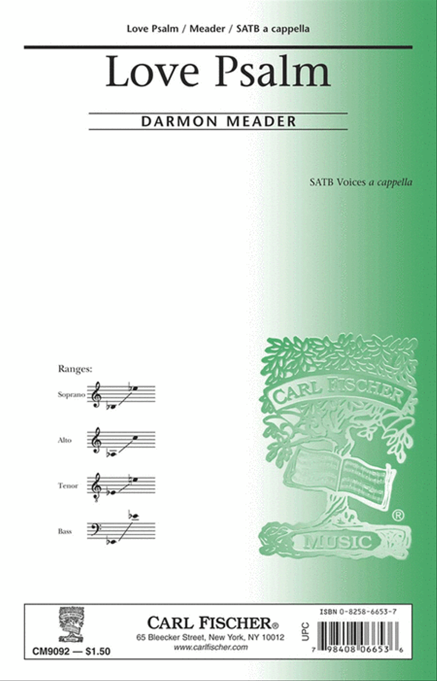 Love Psalm 4-Part scores gallery preview page 1