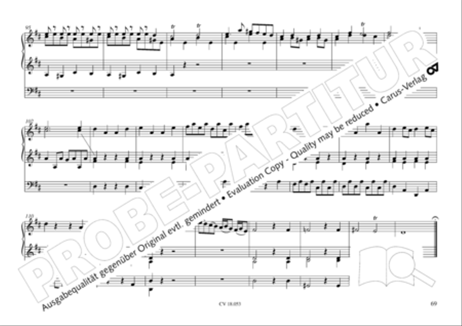 Das Husumer Orgelbuch von 1758 Organ Solo scores gallery preview page 70
