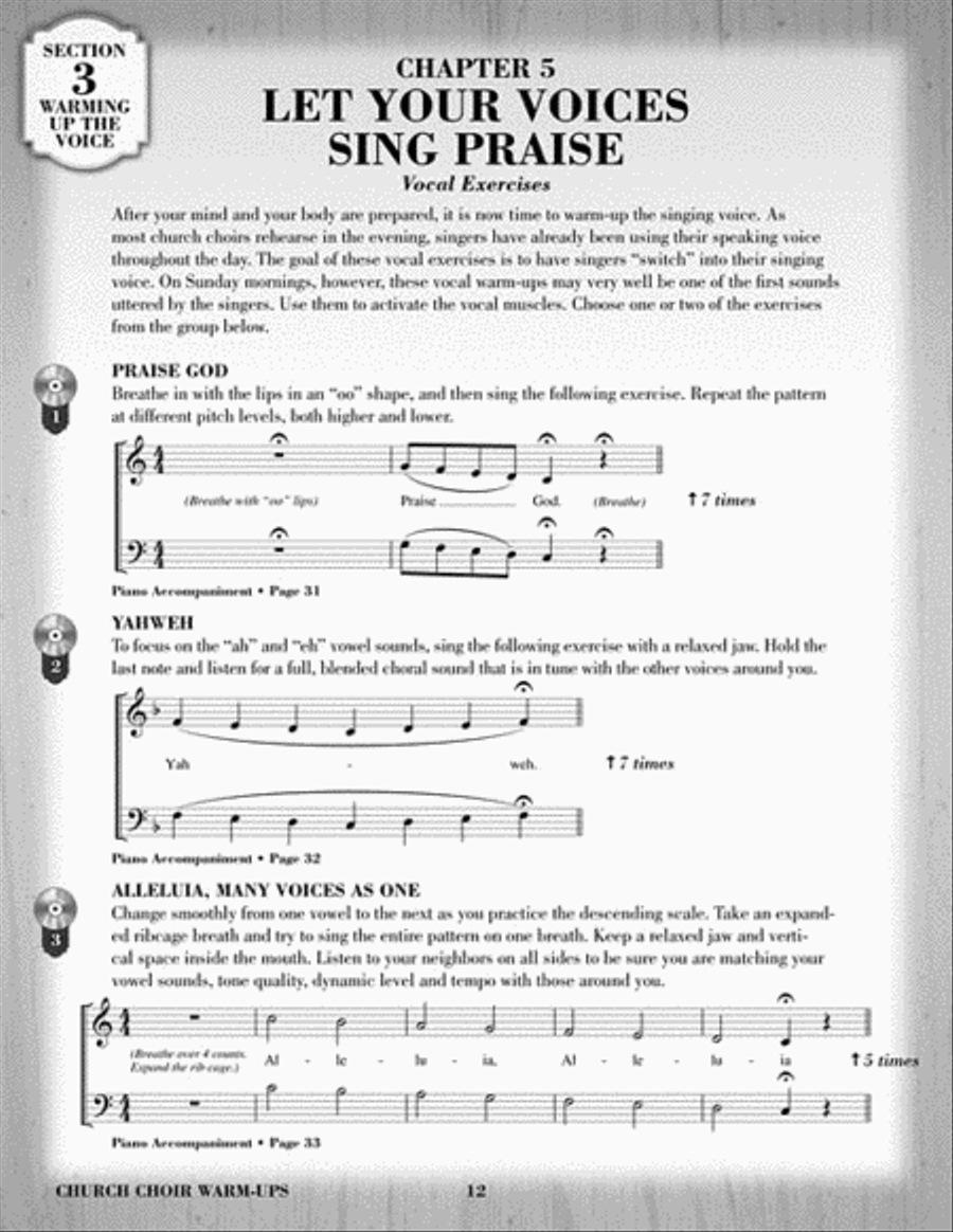 Church Choir Warm-Ups Choir scores gallery preview page 3