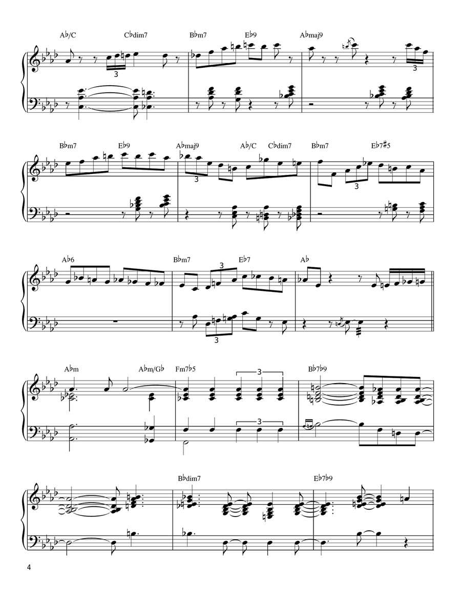 Cheek To Cheek Piano scores gallery preview page 4