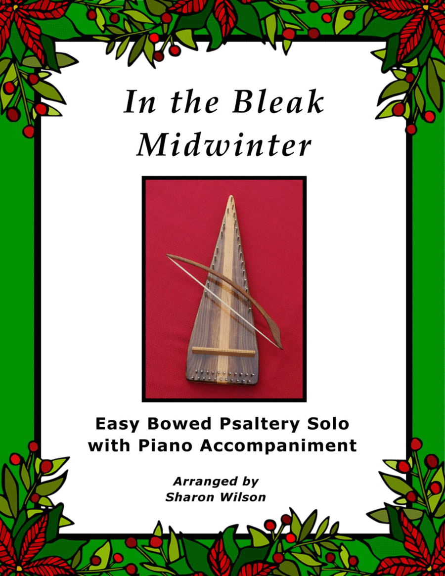 In the Bleak Midwinter (Easy Bowed Psaltery Solo with Piano Accompaniment) Zither scores gallery preview page 1