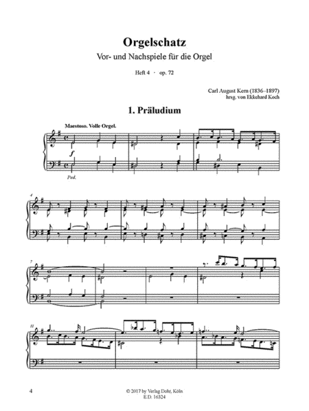 Orgelschatz Heft 4 op. 72