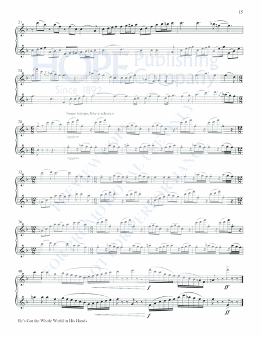 Soaring Spirits Flute Duet scores gallery preview page 20