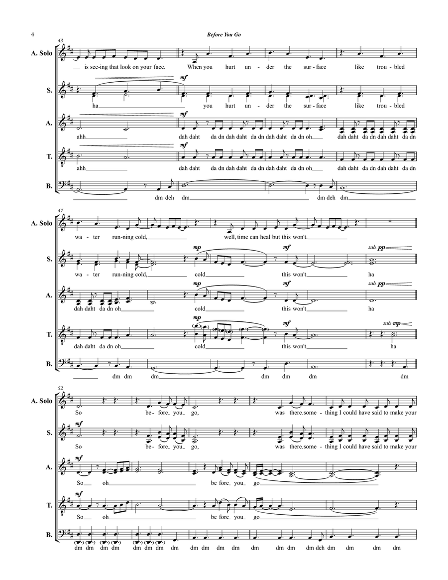 Before You Go Before You Go 4-Part scores gallery preview page 4